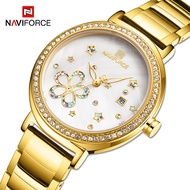 NAVIFORCE Luxury Brand Gold Women Watches Casual Dress Ladies Quartz Wrist watch Female Waterproof C