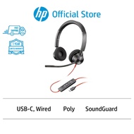 Poly Blackwire 3320 Stereo Microsoft Teams Certified USB-C Headset +USB-C/A Adapter
