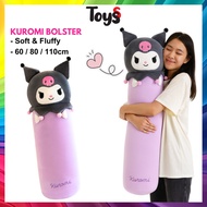 Toyss Kuromi Bolster Bantal Peluk Kuromi Long Plushie Pillow Bantal Peluk Kartun Plushie Long Kuromi