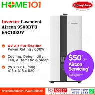 Europace Inverter Casement Aircon 9500BTU EAC10EUV