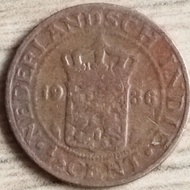 Koin 1/2 Cent 1936 Nederland