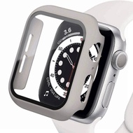 Glass+case For Apple Watch Series 8 7 6 5 4 3 2 1 SE SE2 Iwatch Case Bumper Screen Protector Cover Watch Cases For iWatch 45mm 41mm 44mm 42mm 38mm 40mm