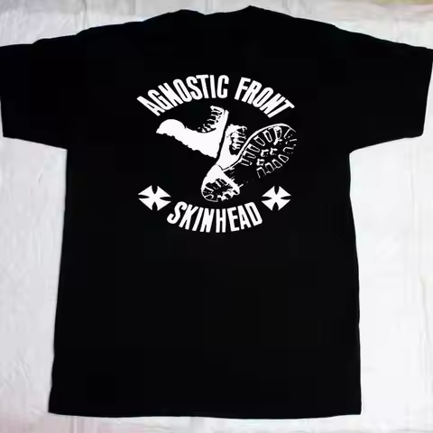 Agnostic Front Skinhead Punk Band T Shirt Full Size S 5XL