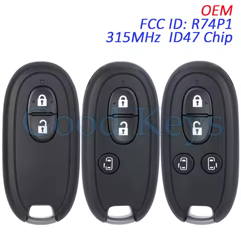 OEM R74P1 Smart Remote Key Fob for Suzuki Alto Wagon R Every Palette Spcia Solio Hustler Mitsubishi 