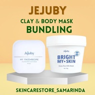 [BUNDLING MASK] Jejuby Gluta Rice Milk Mask 1Pcs & Gluta Rice Clay Mask 1Pcs