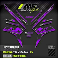 UNGU Decal Sticker Striping Variation Transparent Uv Mx King 150 Yamaha Jupiter Mx King 150 Y15ZR Y1