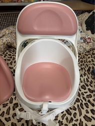 JELLYMOM  baby BB high chair嬰幼兒便攜式加固粉紅色餐椅座椅（韓國製造）