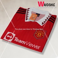 (AURI SPORT) NEWEST 2022/2023 SEASON HOME COLLAR MAN.U JERSEY COOL POLYESTER DRIFIT MATERIAL UNISEX 