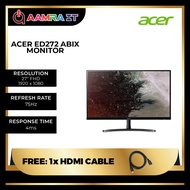 Acer 27-inch Monitor ED272 Abix IPS Full HD (1920 X 1080) IPS Black (HDMI VGA Port 75Hz)