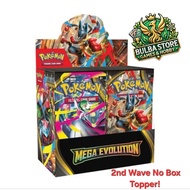 Sealed Pokémon ME01 Mega Evolution Booster Box Wave 2 (NO BOX TOPPER)
