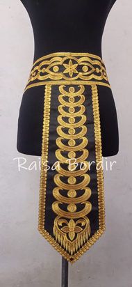 Renda Bordir Sabuk Tari Motif Kalung Kostum Karnaval