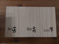 （不議價 $120 1套3隻杯 ，木盒禮品裝）全新  Single malt Whisky  Yamazaki 山崎 Hakushu 白洲 HIBIKI 響 威士忌  酒杯 聞香杯
