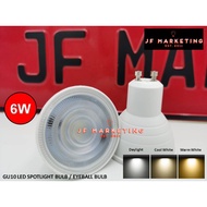 GU10 6W/7W/8W LED SPOTLIGHT BULB / EYEBALL BULB