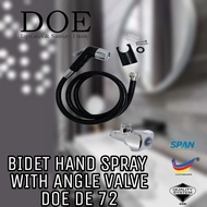 [100% ORIGINAL] DOE DE72 Bidet Hand Spray with Angle Valve/ DOE DE46 1/2" Right Angle Valve