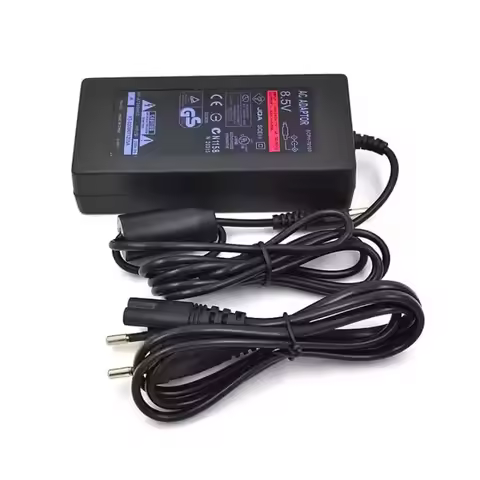 Power Supply for PS2 EU US Plug AC Adapter Charger Cable Cord 100‑240V DC 8.5V for PS2 Slim 70000 Co