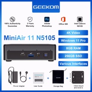 GEEKOM Mini PC, MiniAir11 Mini Computer with 11th Gen N5105(Up to 2.9 GHz), 8GB Dual DDR4 256G SSD W