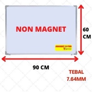 WHITEBOARD NON-MAGNETIC HANGING WHITE BOARD 90X60