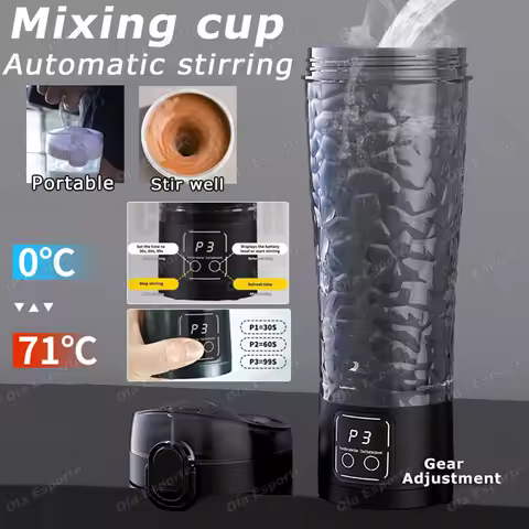 New 700ml Automatic Mixing Cup 3 Gears Electric Shaking Cup for Fitness Protein Powder Soy Milk Rech