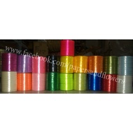 Fabric ribbon 1cm - 1 lot (10 rolls)