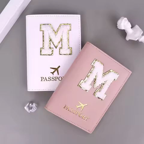 Unisex Luggage Tag Passport Holder Flight Ticket Clip Id Holder Travel Accessories New Fashion Lette