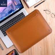 กระเป๋าแล็ปท็อป Wuu สำหรับ2022 Macbook Pro/ Air 13 M1 M2/2021 Macbook Pro 14.2นิ้วกรณีพร้อมขาตั้ง13.
