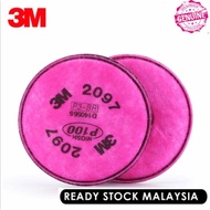 1PAIR 3M 2097 P100 PARTICULATE FILTER
