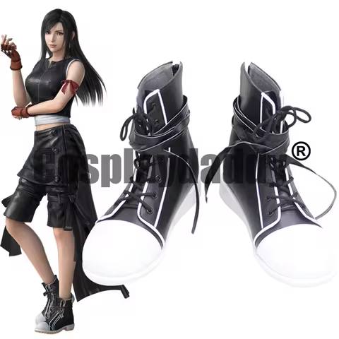 Final Fantasy VII: Advent Children Tifa Lockhart Cosplay Shoes Ankle Boots
