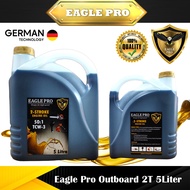 Eagle Pro Outboard 2T OIL TCW-3 5000ml 5 liter (mesin rumput, chainsaw) Minyak 2T biru