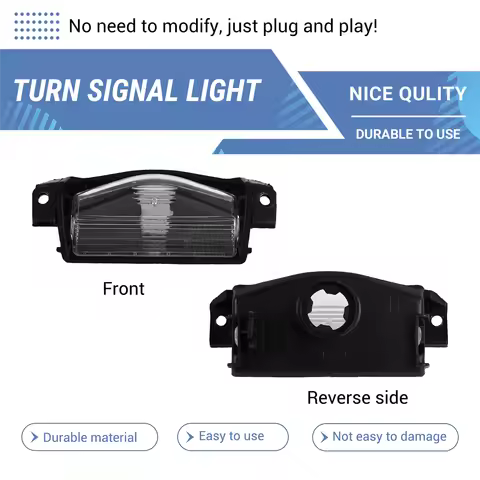 #933I 2 Pcs Car License Plate Lamp Light Shell Cover for Mazda 2 3 M2 M3 2011-2013 BP4K-51-274 BBM4-