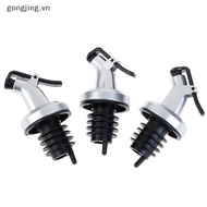 gongjing 3pcs Stainless Steel  Bottle Stopper Liquor Bottle Pourer Stopper Dispenser  VN