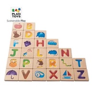 USA Plan Toys A-Z 英文字母實木板