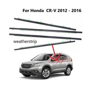 สำหรับHONDA CRV CR-V 2012- 2016 Weatherstripแม่พิมพ์หน้าต่างSeal ChromeภายนอกประตูTrimสายพานซีลสำหรับHonda Crv CR-V 2012 2013 2014 2015 2016