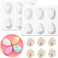 Silicone Bunny Chocolate Molds Easter Rabbit Bunny Baking Mould for Mousse Cake