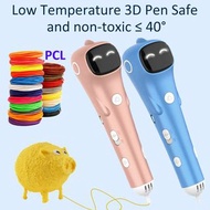 3D Printing Pen Pcl Filament Low Temperature Anti-Scald Printing Pens Usb Charging Diy Drawing Toys 