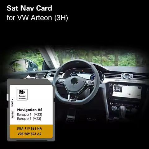 for VW Arteon 3H Sat Nav 32GB Albania Austria Andorra Road Car Map Navi GPS Card AS V23