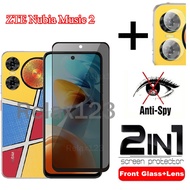 For ZTE Nubia Music 2 4G 2in1 Tempered Glass Privacy For ZTE NubiaMusic2 4G Music 2 4G Nubia Music2 