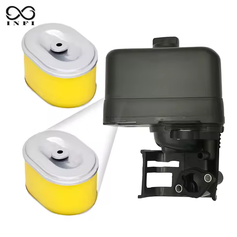 Air Filter Housing Assembly with 2 Air Filter Elements, Dual Element Type Compatible with Honda GX S