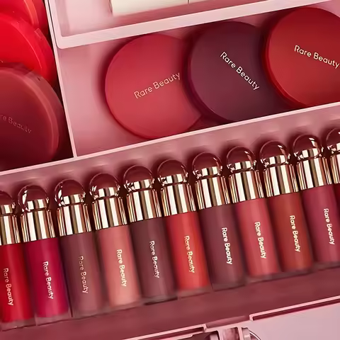 Rare Beauty New Liquid Blush and Liquid Luminizer Bundle Set Enchant Enlighten Hightlighter Happy Jo