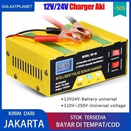 Charger Aki 12V/24V Mobil Lead Acid Smart Battery  6-105AH MF-2B Otomatis Digital Smart Battery Char