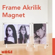 Photocard Frame Acrylic Photo Frame Transparent Magnet 2R 3R 4R 5R 6R (FREE Stand)