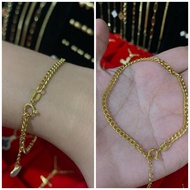 10k Gold Cuban Bracelet Italy Made