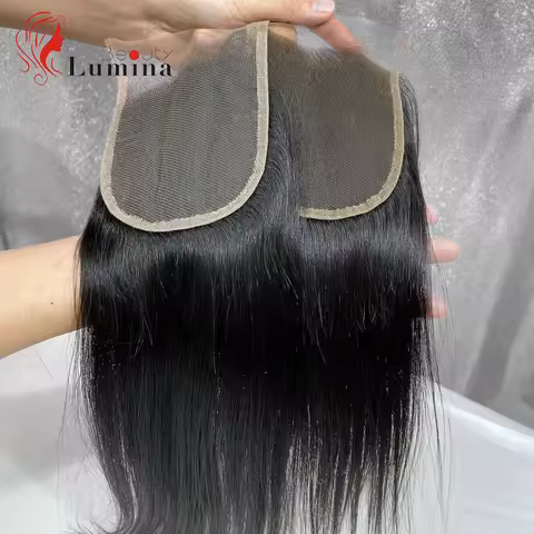 4X4 Lace Closure Peruvian Straight Closure 100% Human Hair 4 By 4 Cloure Natural Color Remy Hair Bro