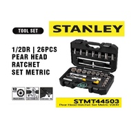 STANLEY 1/2” x 26 PIECE 12pt BOX SOCKET SET - MM