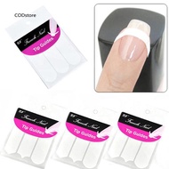 CST_48Pcs French Stencil Nail Art Form Fringe Guides Manicure DIY Stickers Tips Decor