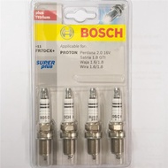 BOSCH SPARK PLUG FR7DCX+ [BKR6E-11] (4PCS) - Proton Wira 1.6/1.8 Waja 1.6 Perdana 2.0 Tyt Vios Altis Hyundai Atos Accent