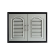 Global House CLOSE บานซิงค์คู่ ABS THUNDER-GY ขนาด 85.5x65.5 ซม. สีเทา รับประกันของเเท้