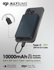 🌟原裝行貨 實體門市交收 現貨發售🌟 EGO AllySlim2@ 磁吸外置電 10000MAH