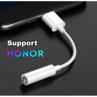 Type C to 3.5mm Earphone Adapter For HONOR Magic 7 6 5 4 3 Pro Honor 400 Lite 300 Lite 200 100 Pro 9