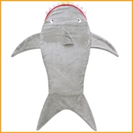 innlike1 3D Cartoon Shark Tail Sofa Beach Soft Blanket Animal Flannel Sleeping Bag for Kids Newborn Baby Gifts