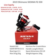 2019 Shimano SIENNA FG 500 1000 2000 2500 2500HG C3000รอกหมุนตกปลา4000